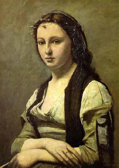 Jean-Baptiste Camille Corot Woman with a Pearl